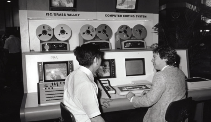 Grass Valley shows off its new computer at NAB 1985