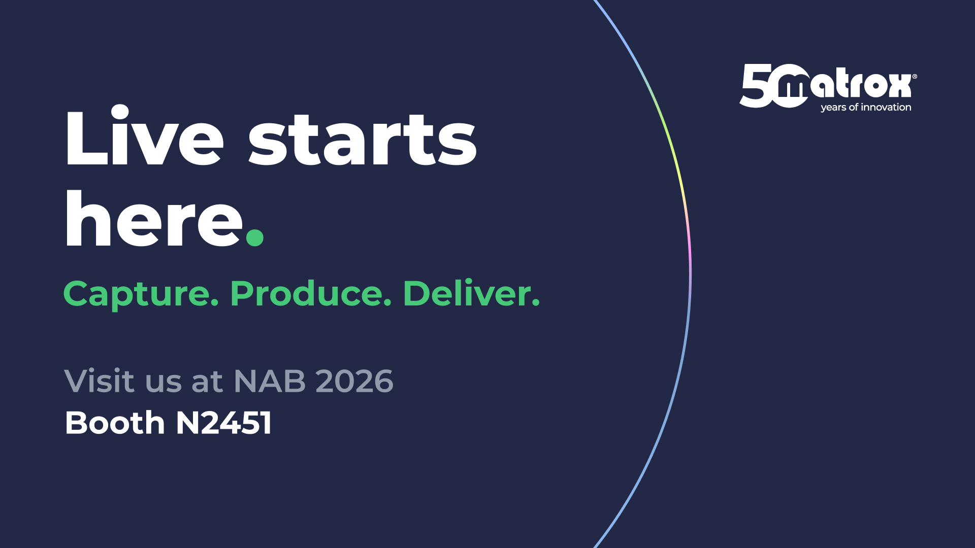 Matrox Video Enables the Next Era of Software-Defined Media Production at NAB 2026